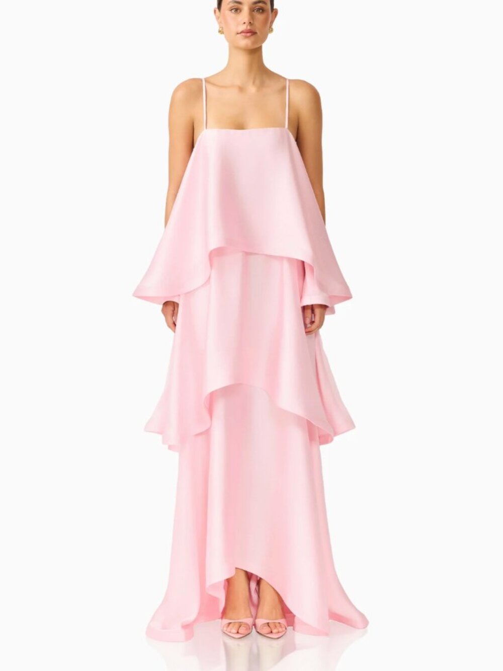 NWT Elliatt Tilly Tiered Maxi Dress in Pale Pink XL (Never Worn!)
